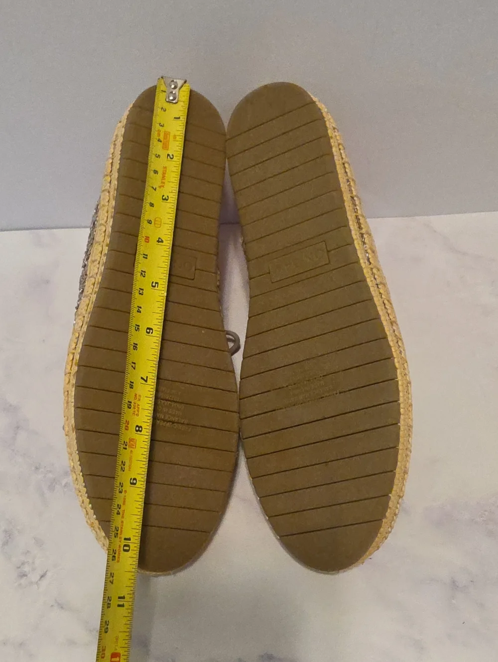 On 34 Th Metallic Lace-Up Espadrille Sneakers - Taupe Never Worn